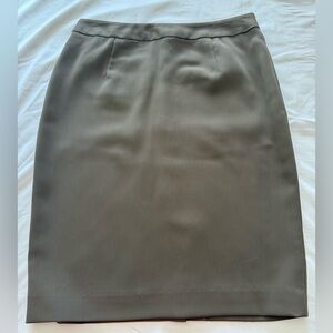 Votre Nom Olive Green Pencil Skirt